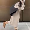 Wool Dress Women Winter 2026 Long Style Celebrity French Luxury Feel Super Beautiful Underlay Wool Dress Sweater Female Tops