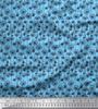 Soimoi Japan Crepe Satin Fabric Artistic Floral Decor Fabric Printed Metre 42 Inch
