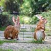 Creative Outdoor patio Resin Simulation rabbit Garden decoration crafts grass landscape sculpture Resin animal Home decoration
