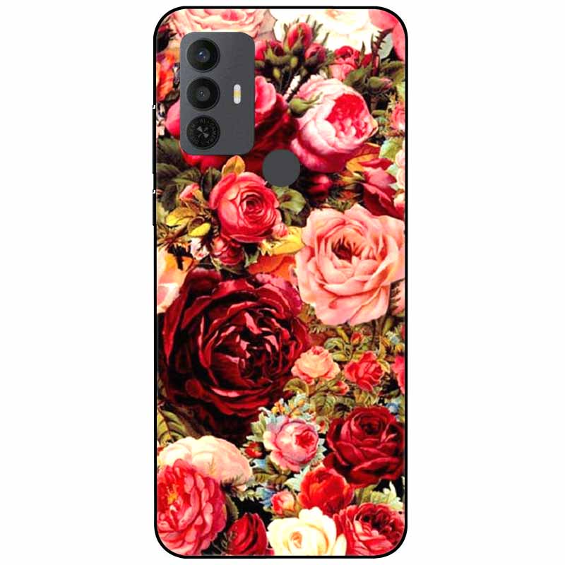 Für TCL 30 SE Hülle 305 6.52'' Silikon Weich Mode TPU Handyhülle für TCL 305 306 30SE Hülle 6165A Bumper Funda für TCL30SE 405