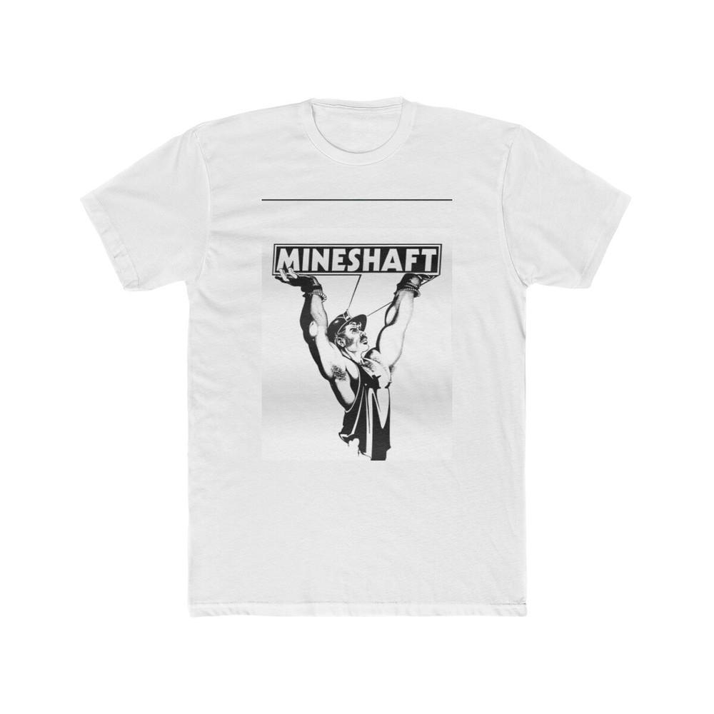 

MINESHAFT NYC leather Gay Bar Men#039;s Cotton Crew Tee Unisex T-Shirt XXL