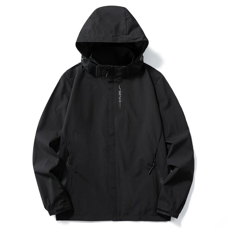Men s Outdoor Windproof Waterproof Detachable Jacket M