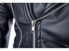 2015 Autumn/Winter Men's British Style Multi-Zipper Motorcycle Leather Jacket with Lapel.