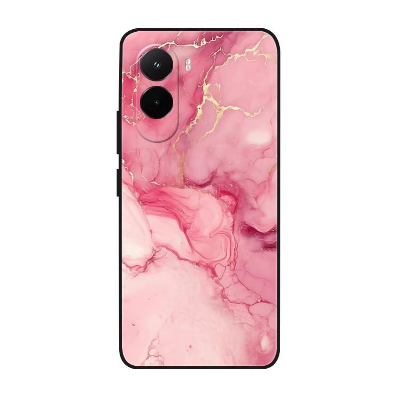 Etui na Poco M7 4G Fajne Malowane Marmurem Miękki Silikonowy Tylny Pokrowiec Na Xiaomi PocoM7 4G TPU Zderzak Fundas Poco M7 4G M 7 Coque