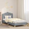 Kids Bed Frame with Headboard Light Grey 80 x 200 cm Fabric