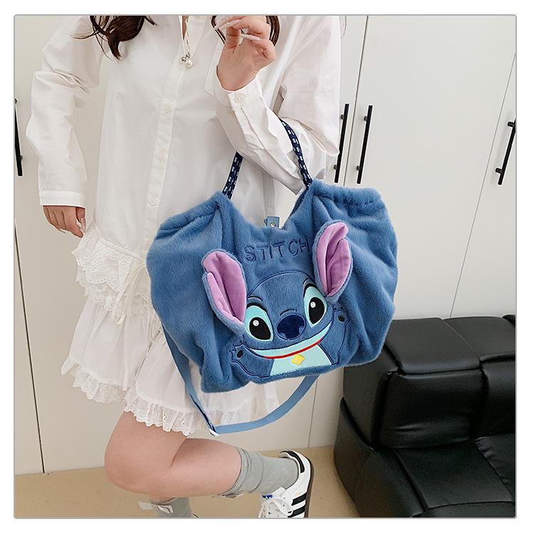 Korean Style Cute Bear Plush Crossbody Handbag for Girls