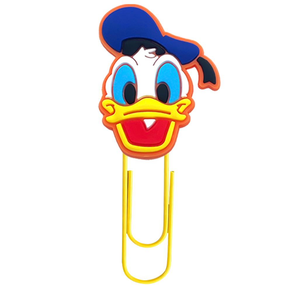 Large Mickey & Minnie Cartoon U-Shaped Paper Clips - Cute PVC Bookmarks for Office Supplies