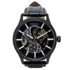 CREPHA Analogue Automatic Watch with Leather Bentley Men's Strap, Black, BT-AM320-BK