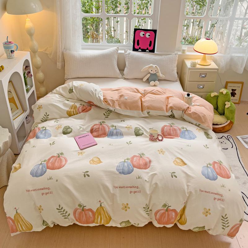 Cotton Quilt Cover Plus Size Double Comfortable Quilt Cover Cartoon Single Quilt Cover Bedding