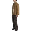 Uniqlo Solid Color Loose Fit Work Shirt Long Sleeve Men Shirts Brown 462092-36