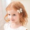 4Pcs/Set New Cute Baby Girls Wool Knitting Headwear Handmade Crochet Butterfly Alloy Hairs Clips Children Hairpins Quality