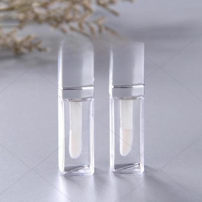 Clear 3ml Mini Lip Gloss Tube – Square Design, Reusable Packaging