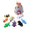 Dragon Egg with Mini Animals 3D Printed Articulated Animal Figurines Inside Egg Pocket Pet Fidget Toy for Kids Gift Easter Basket Stuffers