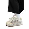 Bread shoes cranberry beige color scheme retro low-top board shoes trendy new women's tide skateboard shoes
