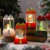 Weihnachtsdekorationen,Leuchtende Kristalllichter,Schmuckstücke,Neue Weihnachtsmann-Nachtlichter,Weihnachtsgeschenkpäckchen,Kleine Windlichter