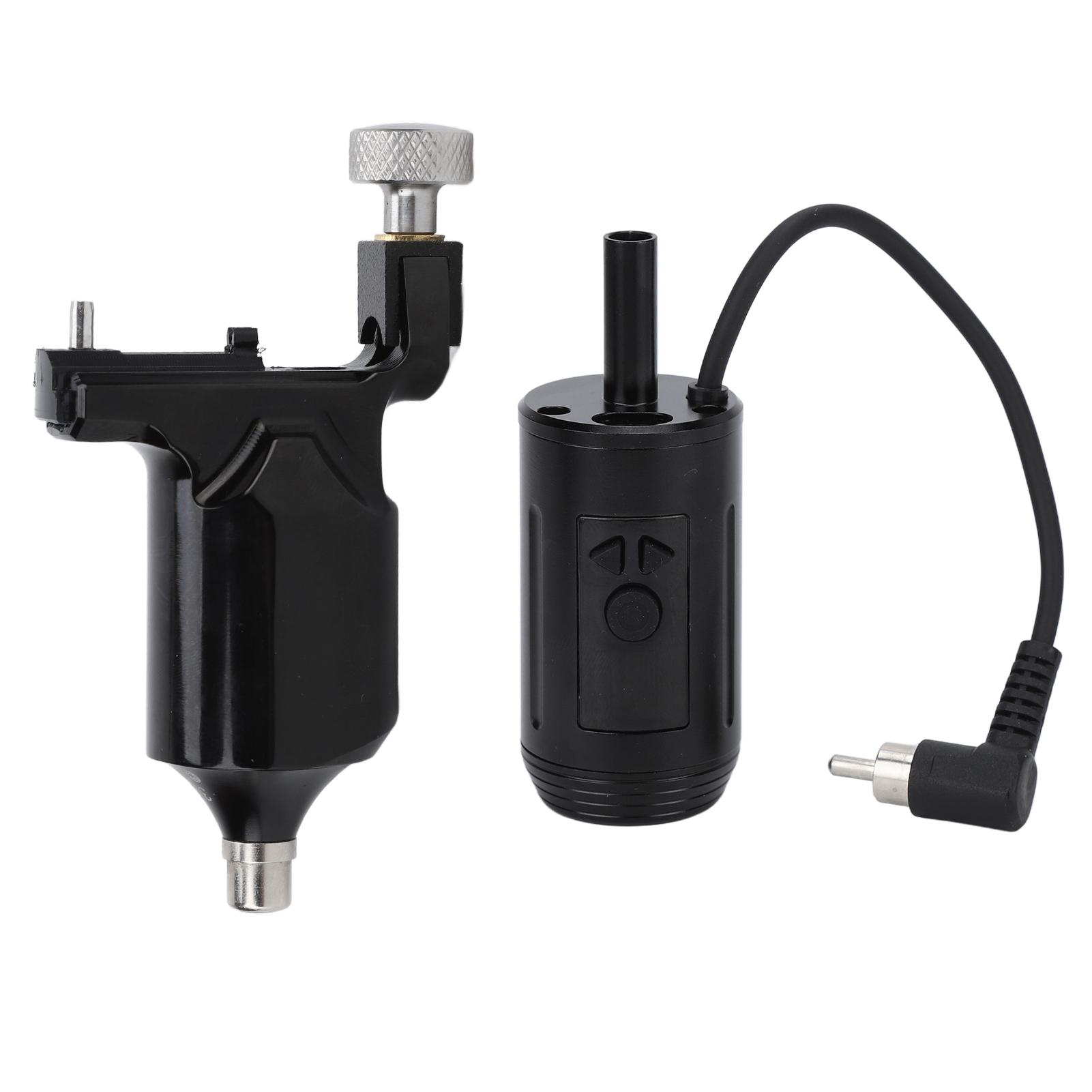 

3 в 1 беспроводной блок питания для татуировок с интерфейсом RCA, 3-игольная приводная планка из алюминиевого сплава, поворотный механизм