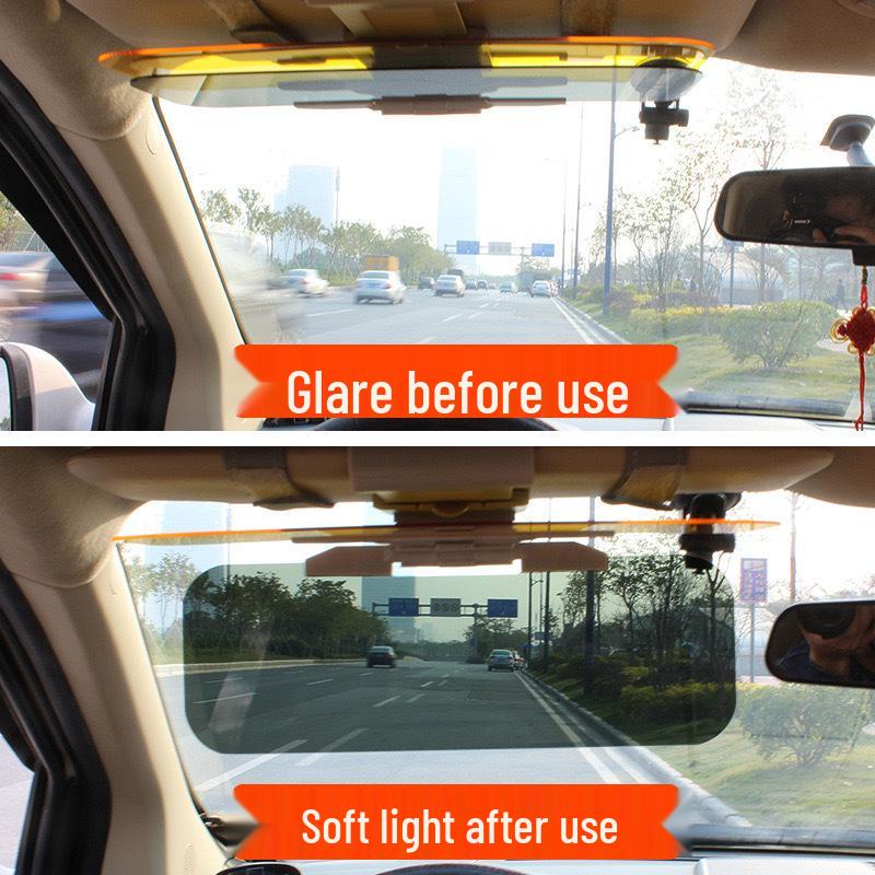 Anti-Glare Day & Night Car Sun Visor Mirror with Night Vision
