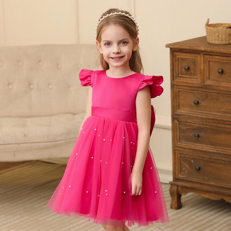 European & American Style Mesh Tulle Princess Dress for Girls