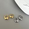 Copper Metal Hoop Earrings for Women Simple Design Exquisite Young Girl Gift Wedding Accessories Beautiful Jewelry