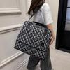 Striped Oxford Cloth Travel Bag Expandable Large Capacity Versatile Sports Fitness Storage Business Trip Can Set Tie Rod