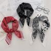 New Sigongge Cashew Flower Lace Small Square Scarf Silk Scarf Women's Fashion Versatile Foreign Style Scarf Neck Protection Scarf