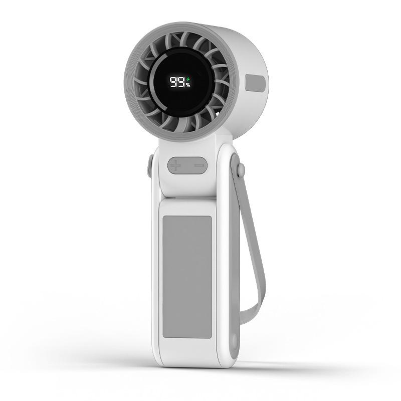 2026 Ice-Pack Handheld Fan Foldable Semiconductor Cooling Neck-Hanging Mini Portable Travel Size Multifunctional Cross-Border