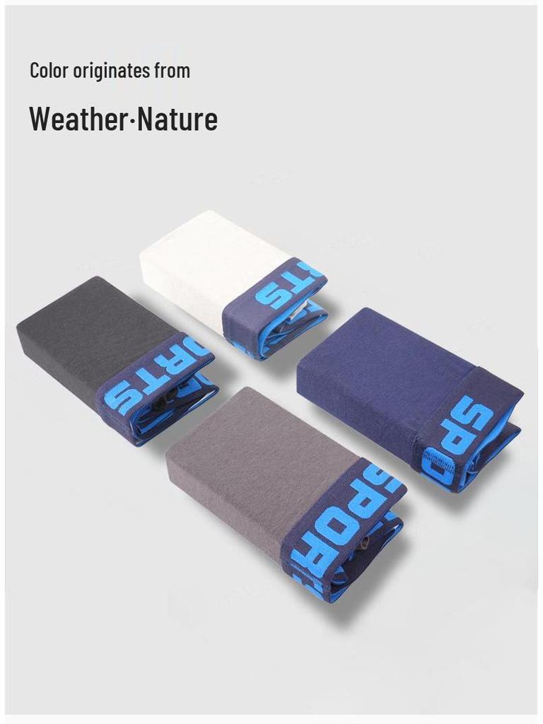 Men's Modal Sport Boxer Briefs with U-Shaped Pouch - Breathable, Plus Size, Mid-Rise