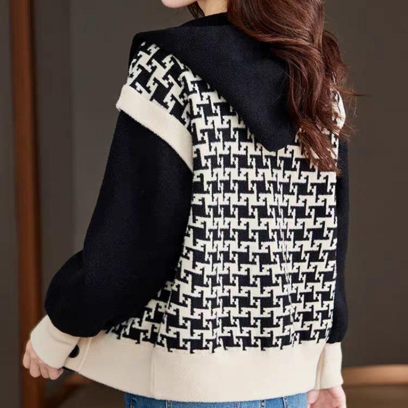 Hooded Jacket Women's Autumn and Winter Popular Casual Top Cold Season Latest Women's Clothing