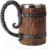 Viking Warrior Skull Mug Tankard Stainless Steel Skull Mug Beer Mug Coffee Beverage 18oz Gift Idea