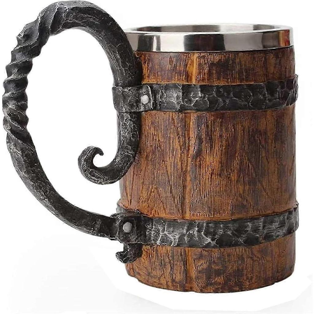 Viking Warrior Skull Mug Tankard Stainless Steel Skull Mug Beer Mug Coffee Beverage 18oz Gift Idea