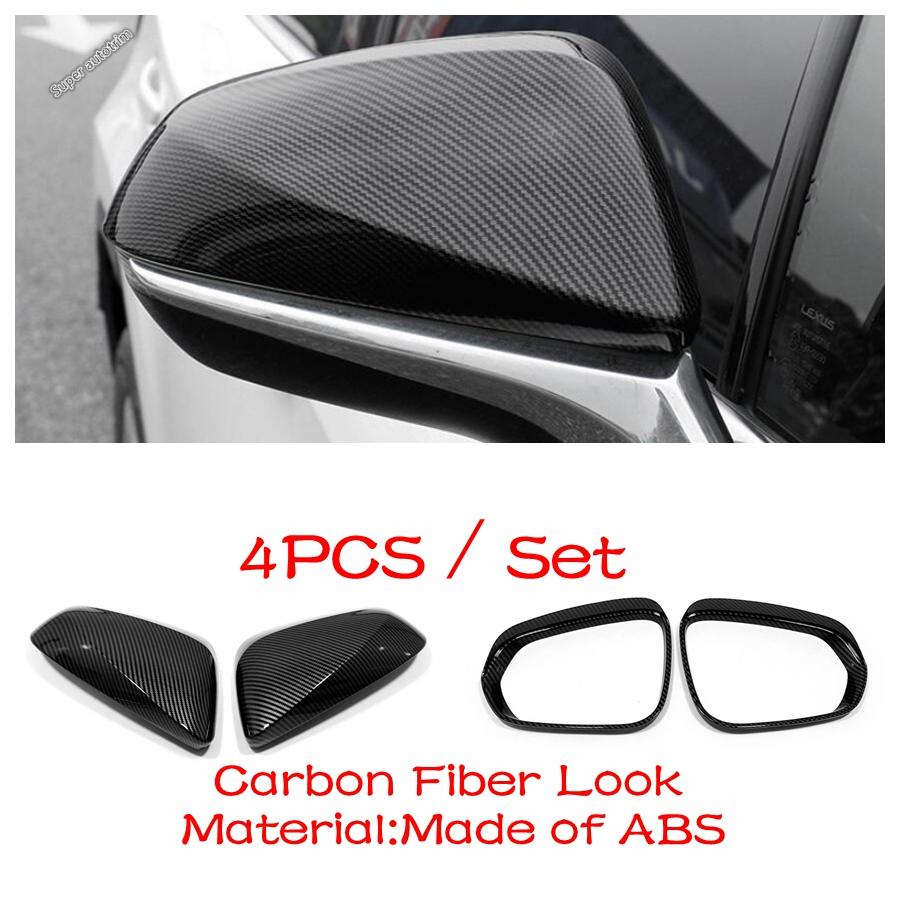 Rearview Mirror Cap Shell Protection Cover Trim For Lexus RX 450 / NX 300 2016 -  ABS Chrome / Black Accessories Exterior