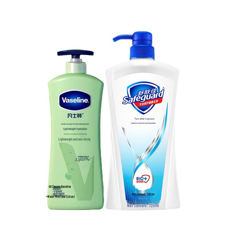 

Vaseline Aloe Fresh Body Lotion & Pure White Shower Gel Set