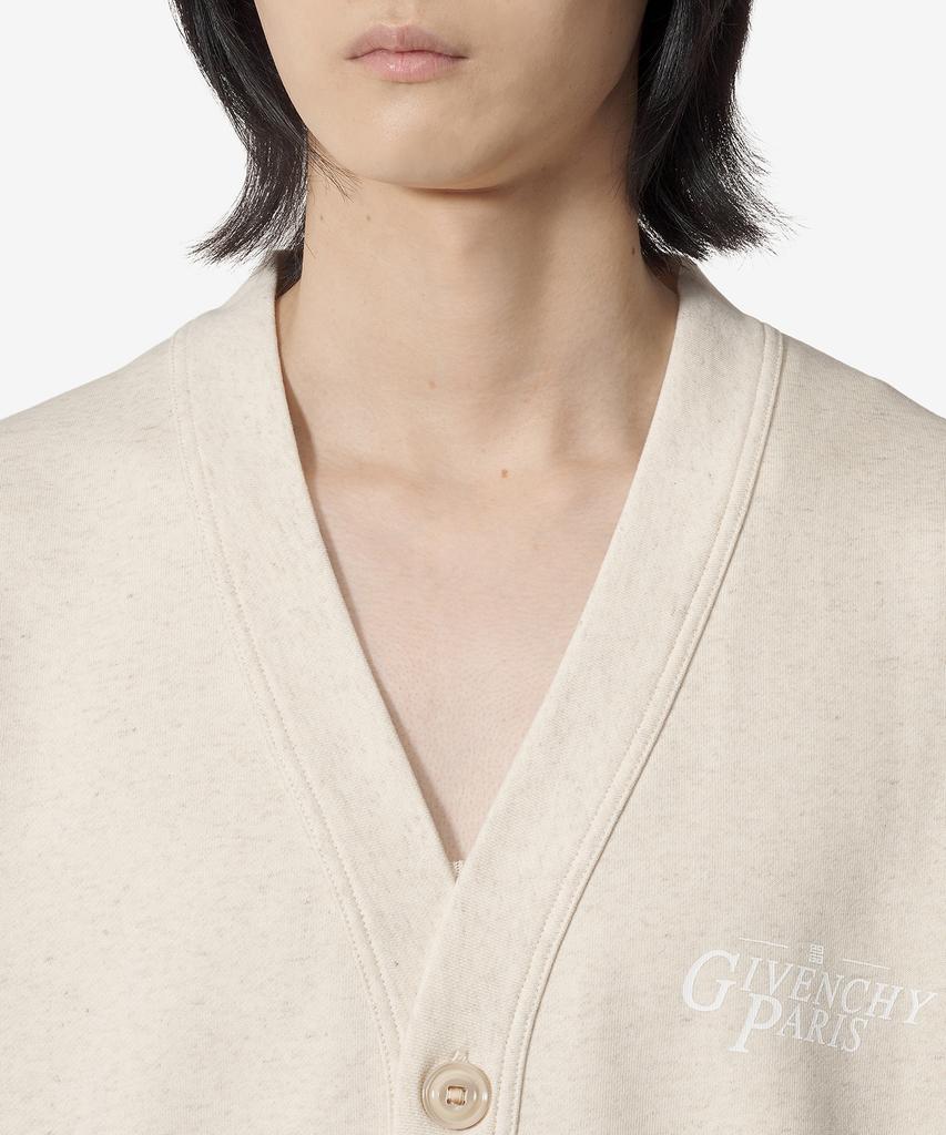 Givenchy Logo Sweat Cardigan - Natural / Bmj0Mq3Yn7101