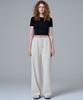 MALOUPE 2302 Knit Corduroy Elastic Pants (Cream)