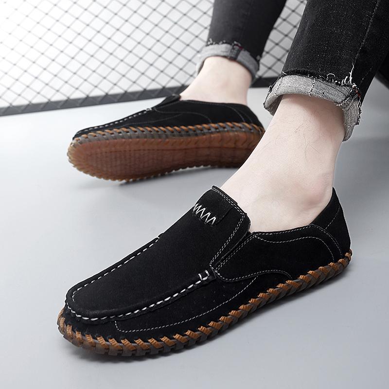 Fashion Fashion Men's Loafers Shoes Leather Slip-on Mocassin Homme Driving Casual Breathable Soft Comfortable Big Size 47 Zapatos Hombre