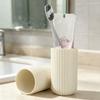 Portable Toothbrush Holder with Toothpaste Storage – Travel Bathroom Cup Case Organizer for Toiletries On-the-Go