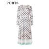 Ports Women's Light Pink Floral Print Midi Dress
