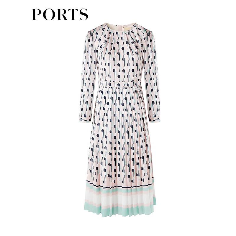 Ports Women's Light Pink Floral Print Midi Dress