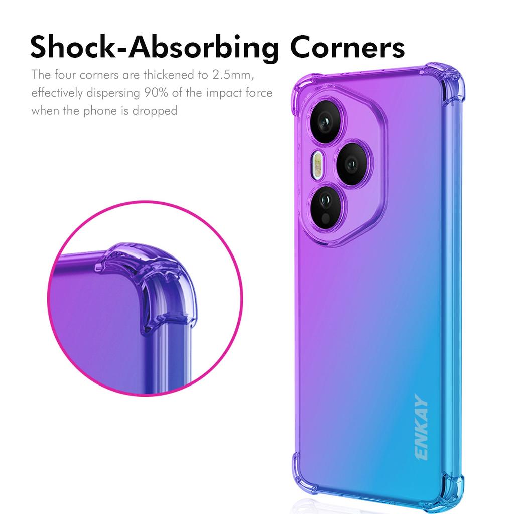 Für Honor 400 Pro 5G (Global) TPU Hülle ENKAY Verdickte Vier Ecken Sturzsichere Handy Rückseite