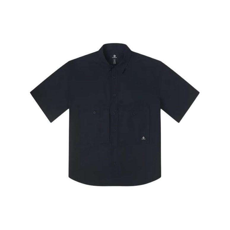 Converse Wordmark Utility Shirt Asia Sizing Black Men s 10026433-A01 XL