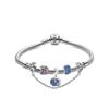 Dreamlike Fantasy Set Unisex Bracelet Silver Glass Cubic-Zirconia ZT24092218A