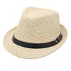 Spring And Summer Vacation Straw Hat Short Brim Visor Jazz Hat Men'S And Women'S Belt Buckle Beach Hat Hand-Woven Cool Hat