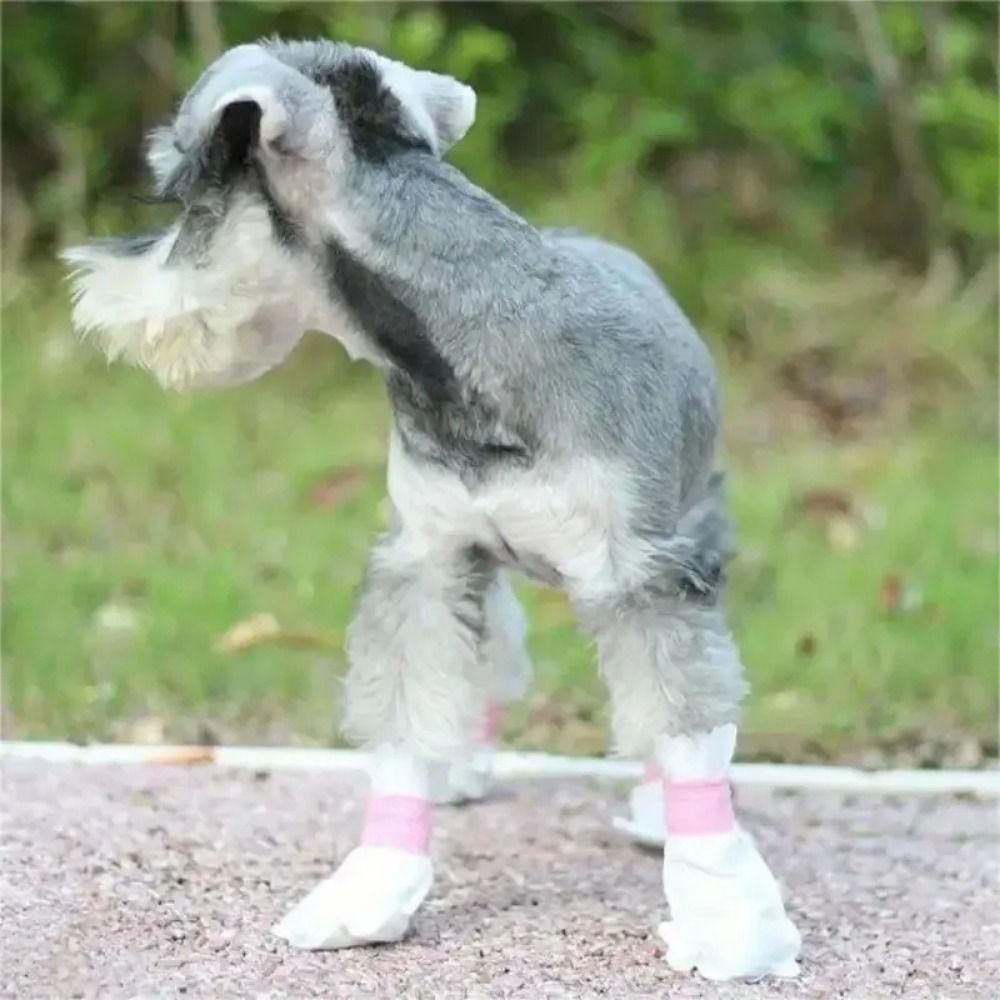 Waterproof Disposable Pet Foot Covers Breathable Pet Shoes Anti-dirty Pet Boots  Small Dog