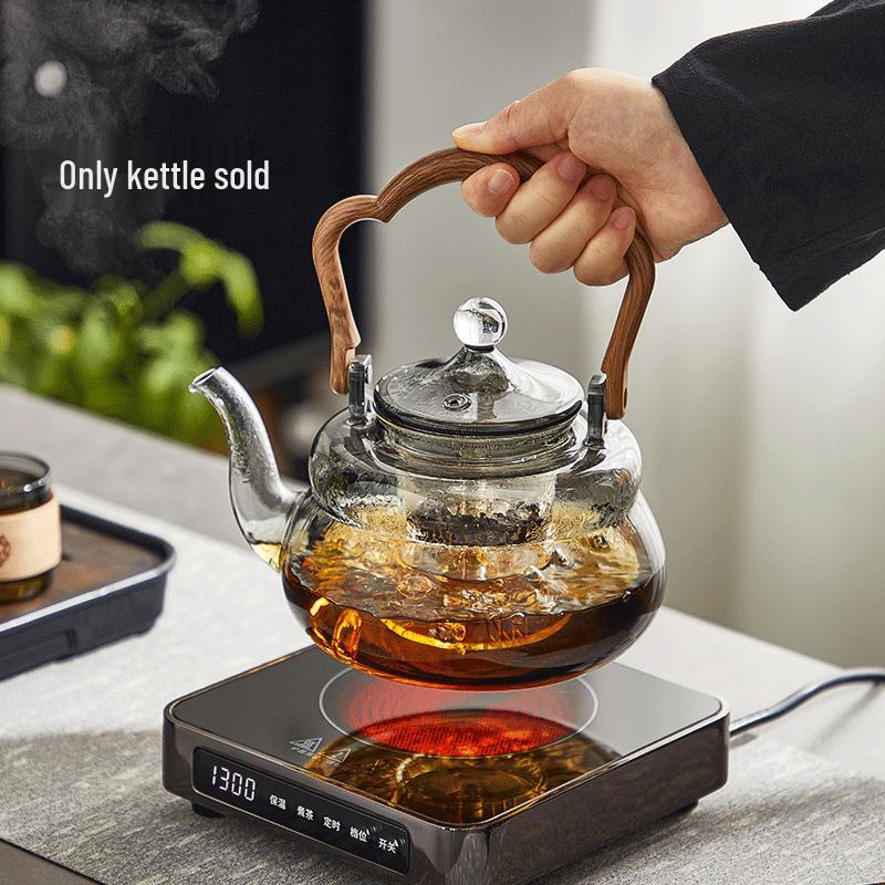 High Borosilicate Glass Steaming & Boiling Teapot