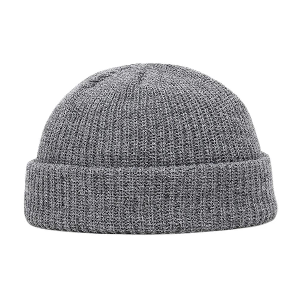 2025 Winter Warm Beanies Casual Short Thread Hip Hop Hat Adult Men Female Wool Knitted Skull Cap Elastic Unisex