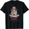 Halloween Skeleton Gamer Video Gaming Boys Men Kids Teens T-Shirt