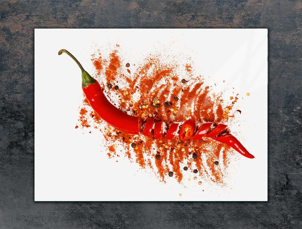 SZKLANA PŁYTA OCHRONNA NA KUCHENKĘ 70x52 CHILLI