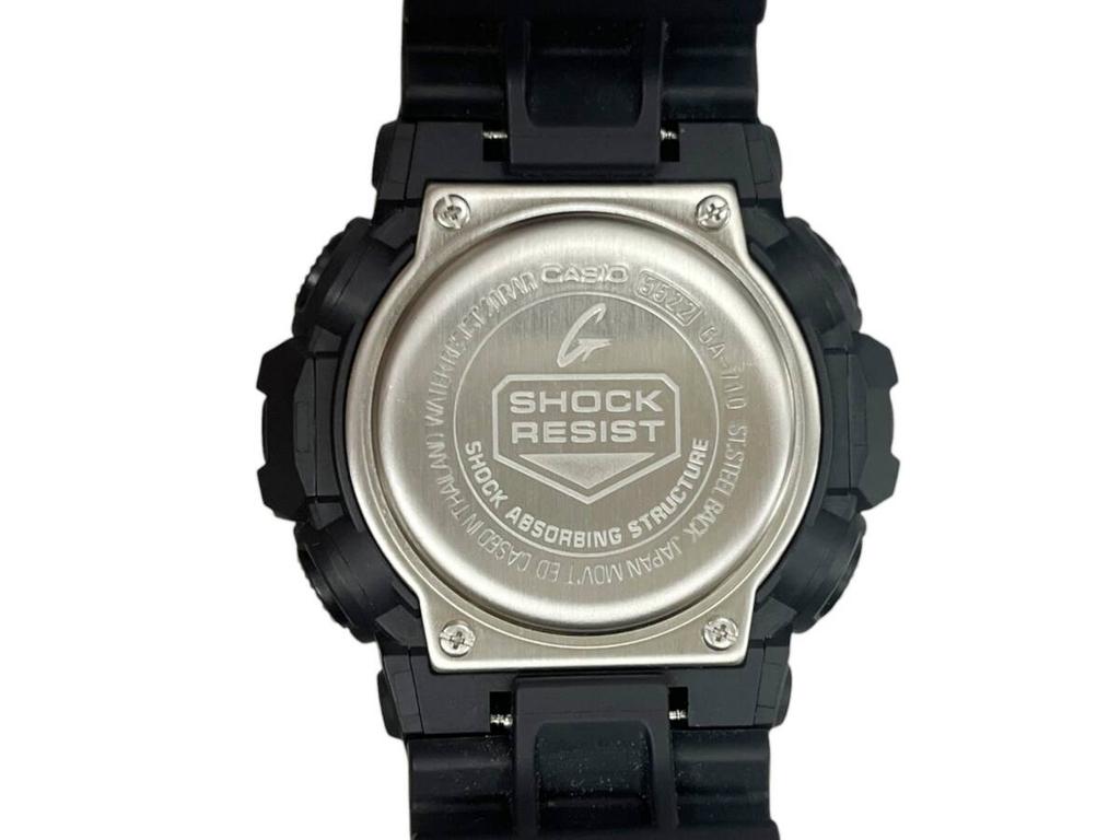 CASIO Quartz Watch with Full Auto G-SHOCK GA-710 Analog-Digital Calendar, Black, Men's/028