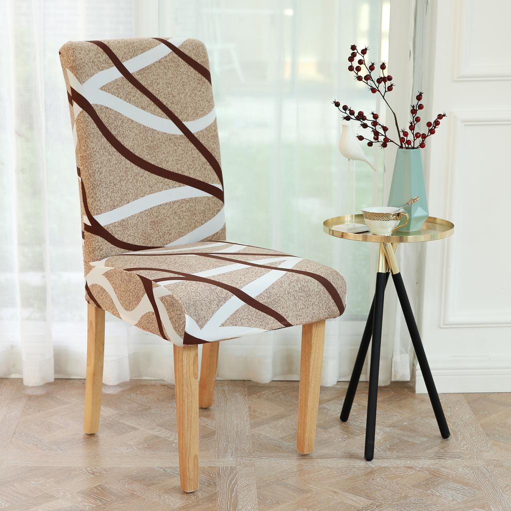 LANMOLIFEChair Cover Printed Dining Chair Covers Stretchable Washable Kitchen Chair Covers Suitable for Banquet Party Decoration