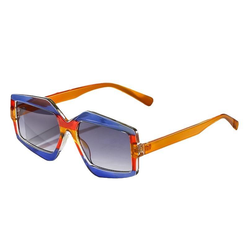 Geometric Sunglasses, Trend Contrasting Colors, Trend Glasses, Frames, And Versatile Sunglasses For Women